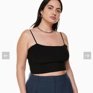 Aritzia Babaton Sculpt Knit Cami Cropped Tank